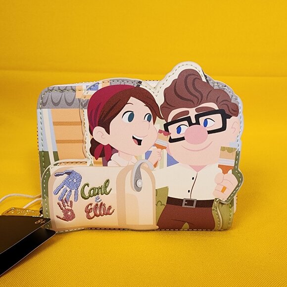 Loungefly Disney Pixar Up Carl & Ellie Mailbox Paint Zip Wallet NEW - Picture 2 of 11